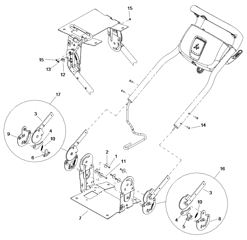 Windsor Clipper Duo Handle Bracket